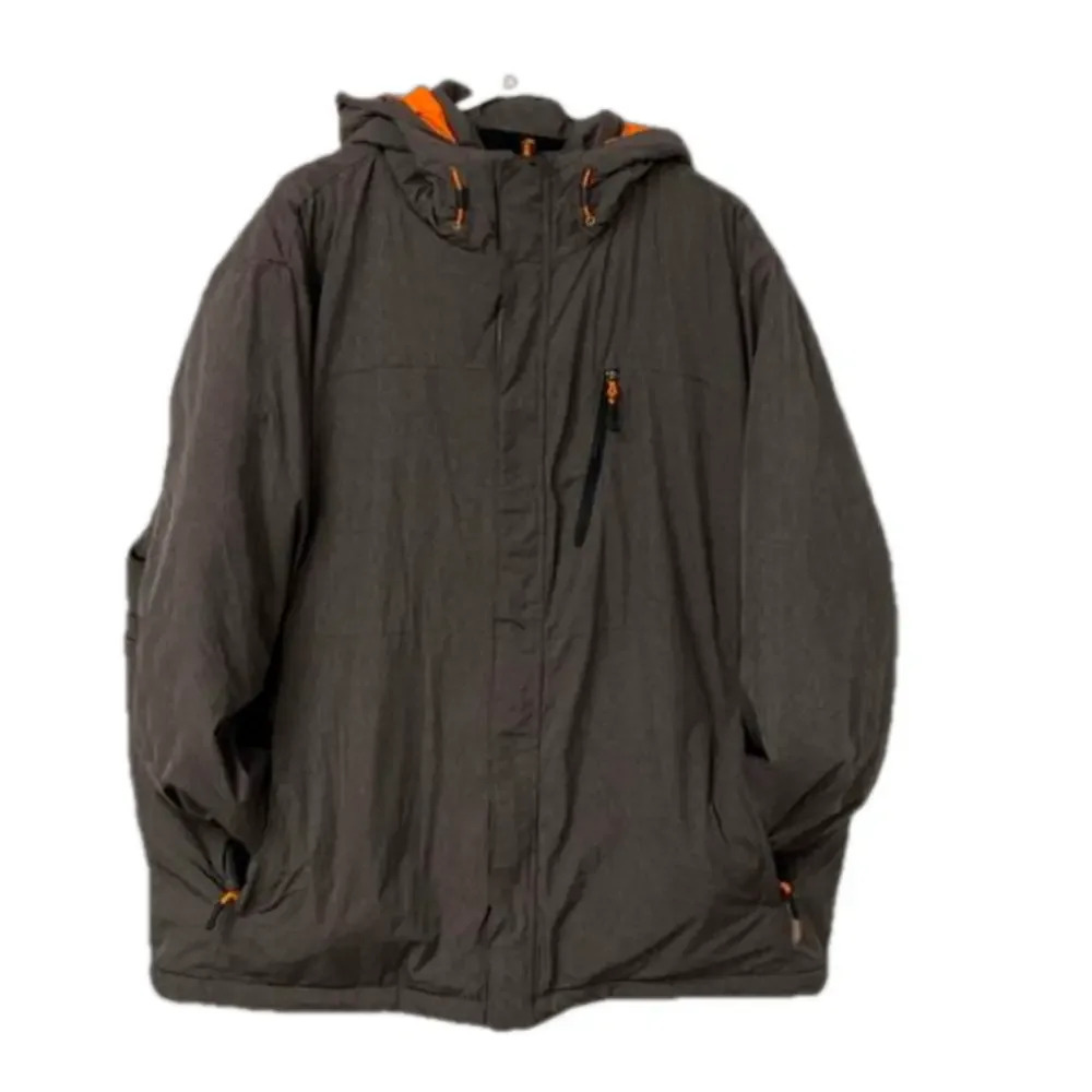C9 By Champion Men's XXL Black and Orange Full Zip Hooded‎ Jacket Warm Wi…